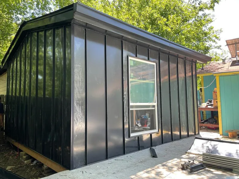 Black standing seam metal wall panels for Metal Roof Installation in East Renton Highlands